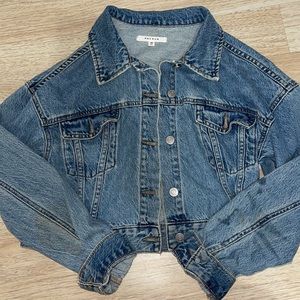 Cropped Denim Jean Jacket